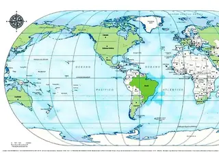 IBGE lança novo atlas e coloca Brasil no centro do mapa-múndi